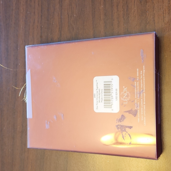 Lenox First Christmas Together 2005 ornament in box. - Picture 2 of 3